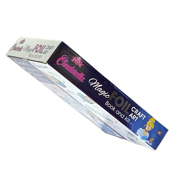 Disney Princess Cinderella Magic Foil Book Kids Craft Activity Gift Set - Picture 4 of 14